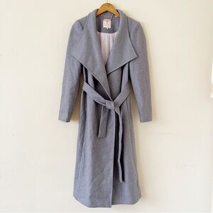 Ted Baker Gray Belted Coat